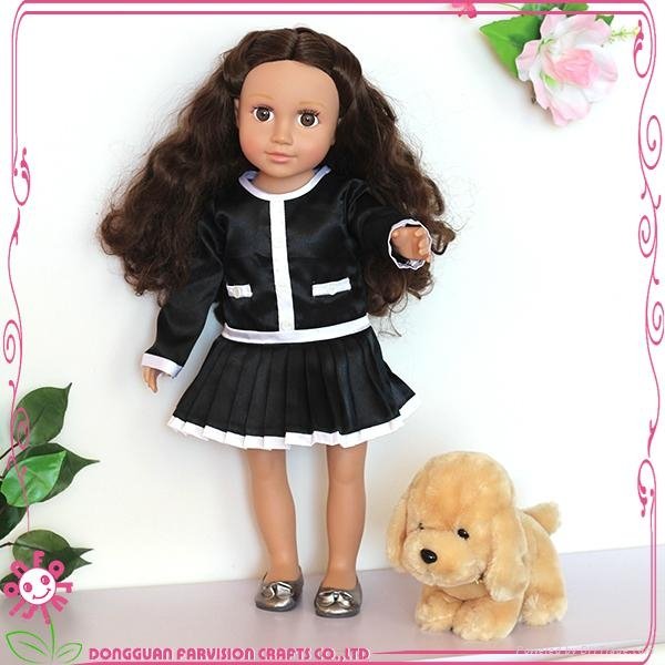 Doll With Pet Farvision Girl OEM 18 inch vinyl dolls  3