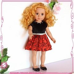 Golden rooting hair for 18 inch fashion doll 