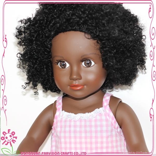 18 inch doll afro hair doll black wholesale black dolls FVS014