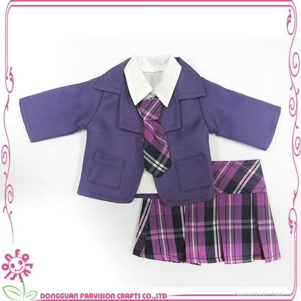 Doll School uniform doll clothing 18 inch doll clothes 3