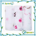 Printed Bamboo Baby Muslin Wrap 1