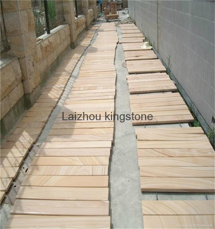 China  stone tile sandstone tile yellow sandstone tile 4