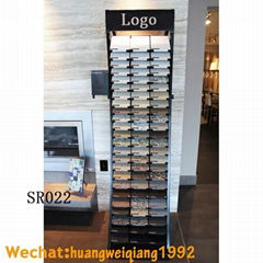 SR022---granite sample display granite display rack granite tower display rack