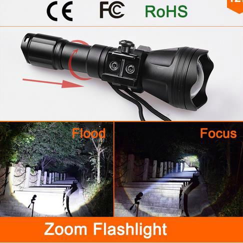 Odepro B158 zoom flashlight XM-L2 T6 led hunt torch
