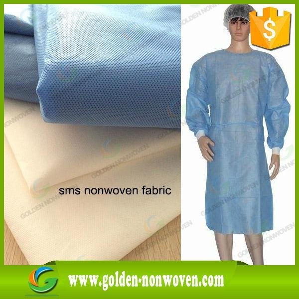 10g,20gsm,1.6m,3.2m ss/sms/smms disposable non-woven surgical mask fabric & hosp