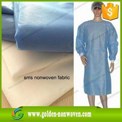 10g,20gsm,1.6m,3.2m ss/sms/smms disposable non-woven surgical mask fabric & hosp