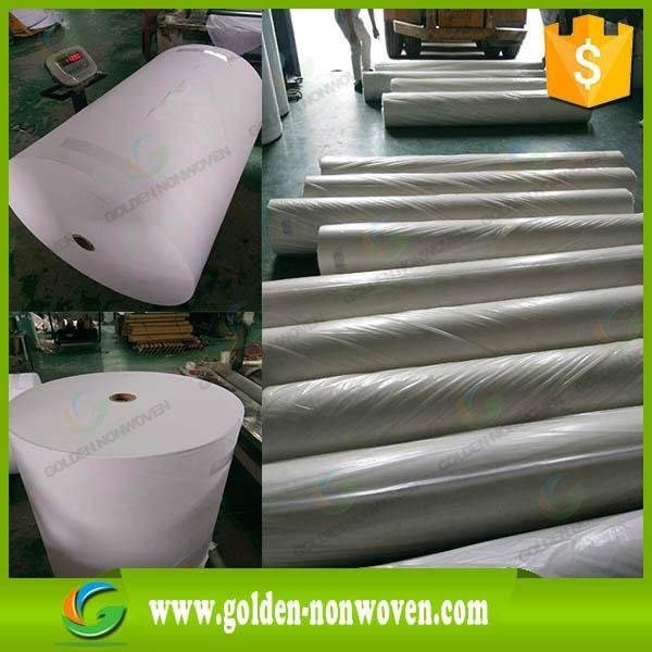 waterproof 60gsm recycled non-woven fabric cloth polypropylene roll 5