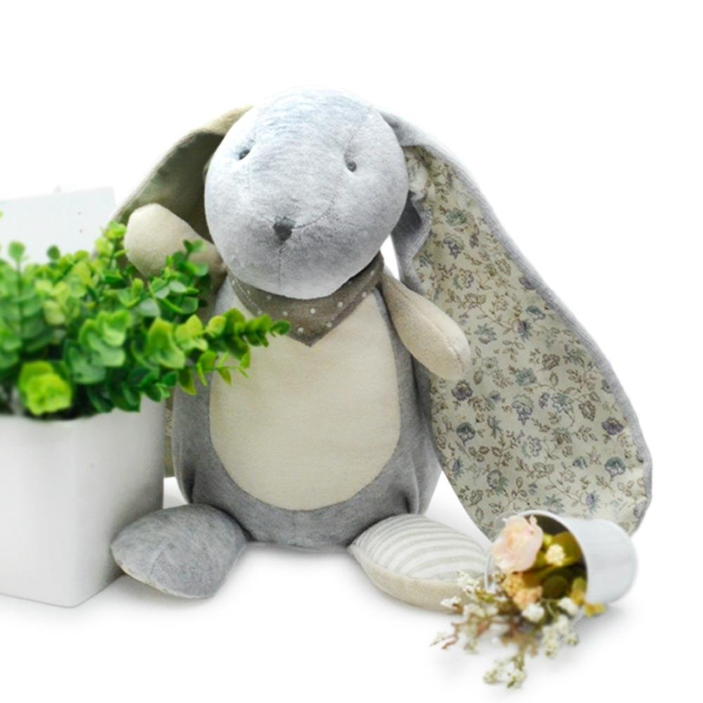 floral velvet rabbit toys Dolls for crafts with EN71 test report and CE