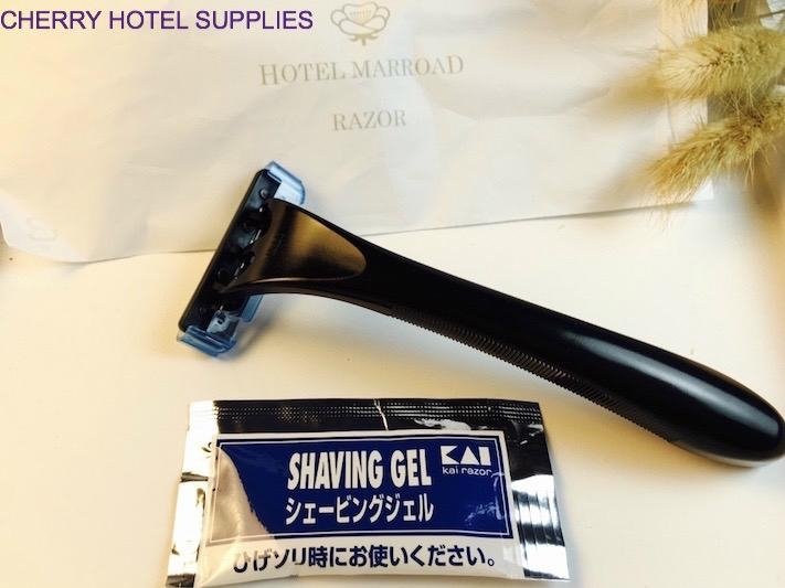 Custom Disposable Travel Shaving Kit hotel razor 2
