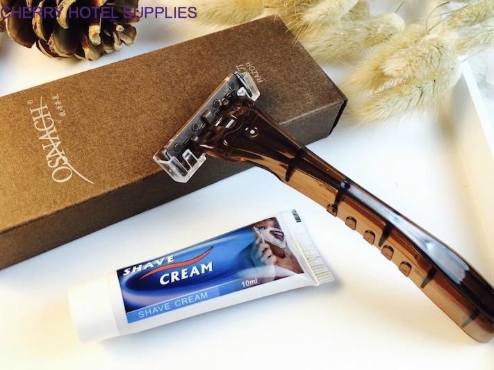 Custom Disposable Travel Shaving Kit hotel razor 3