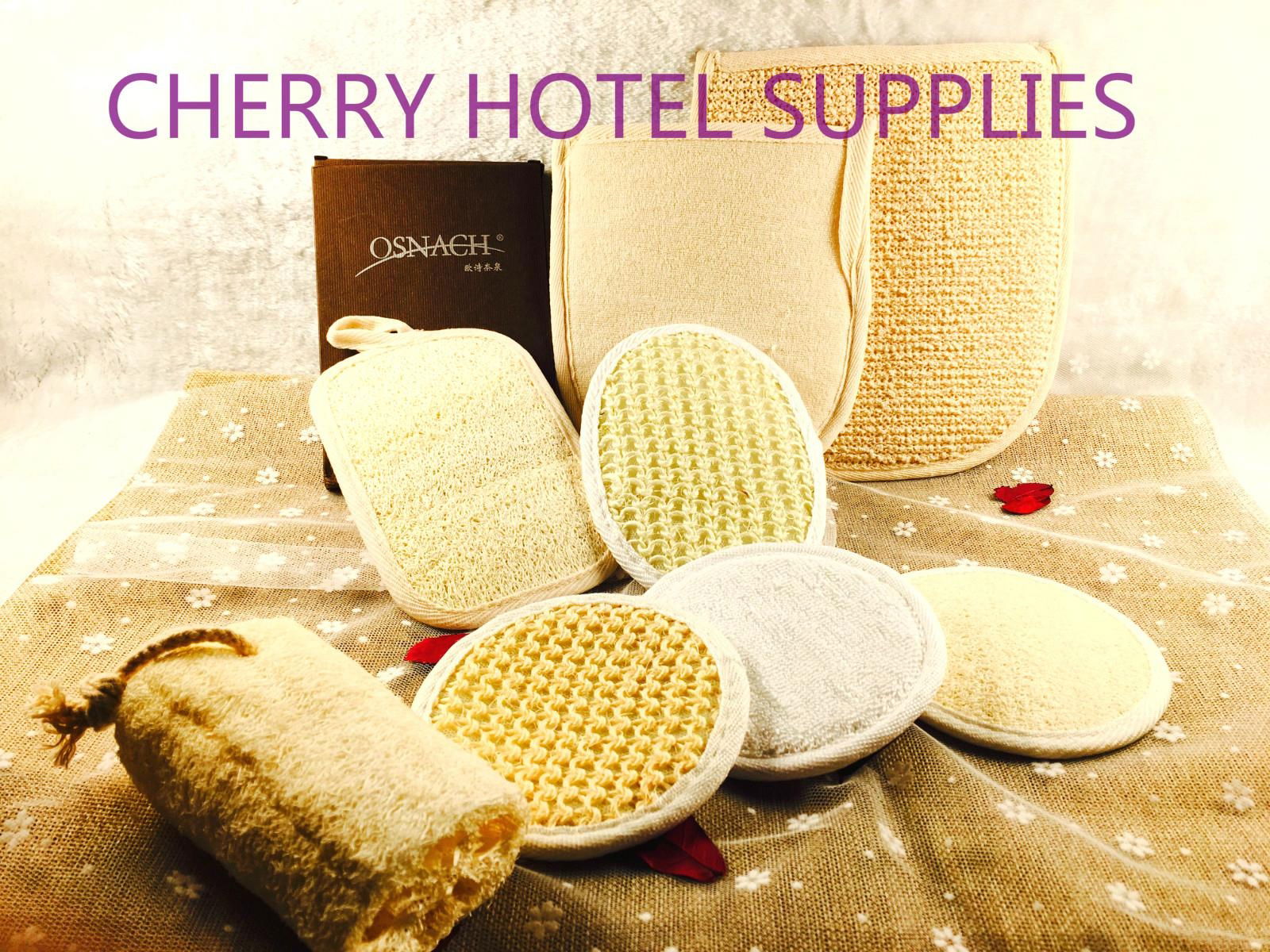 Custom wholesale Disposable Hotel shower loofah 5