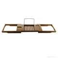 Bamboo Bath Caddy With Extendable Sides/ Bathroom Accessories/Homex_BSCI  1