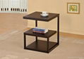 Wood Side End Accent Table in Cappuccino/Homex_BSCI  1