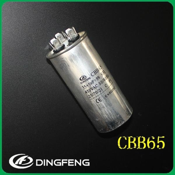 450V air conditon 130uf aluminum ac run capacitor cbb65