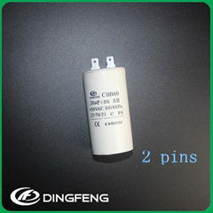 dissipation factor of capacitor cbb60 8uf 250vac capacitor