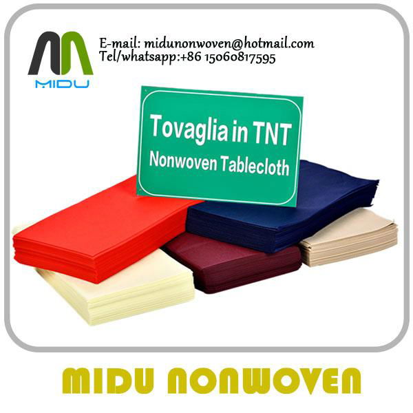 50g pp table cloth 100% PP spunbond nonwoven fabric tnt table cover 2