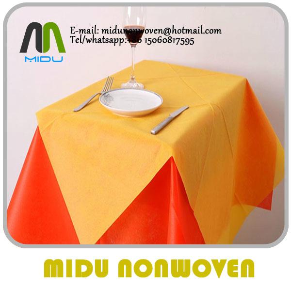 50g pp table cloth 100% PP spunbond nonwoven fabric tnt table cover 3