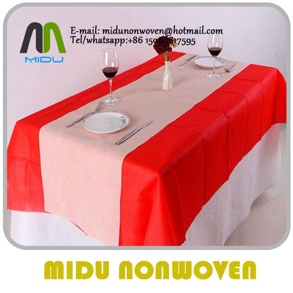 50g pp table cloth 100% PP spunbond nonwoven fabric tnt table cover 4