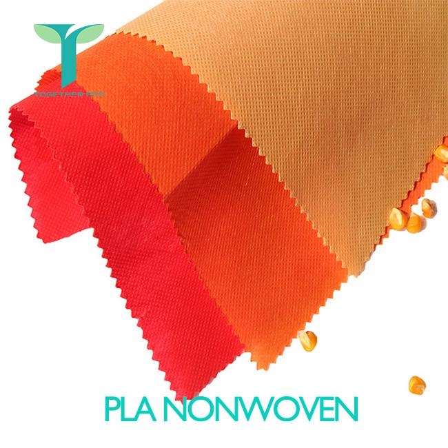 Buy 100% eco friendly Polylactic Acid non-woven material PLA non woven fabric  3