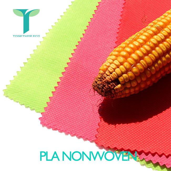 Buy 100% eco friendly Polylactic Acid non-woven material PLA non woven fabric  5