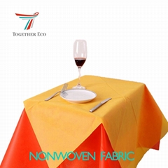 45g tnt table cover PP,PLA spunbond nonwoven fabric disposable tablecloth 