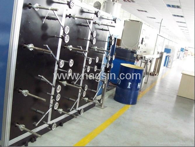 CE ISO Fiber Loose Tube Extruder Optical Fiber Cable Secondary Coating Line
