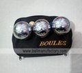 3 ball petanque set with nylon case  to sell