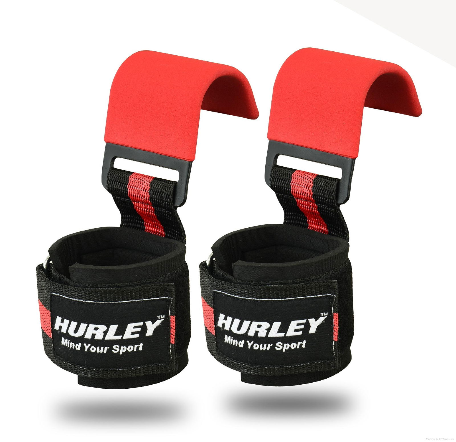 Hurley Weight Lifting Power Hook Bars Red 3