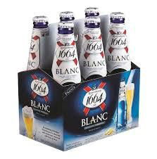 Kronenbourg 1664 blanc beer in blue 25cl