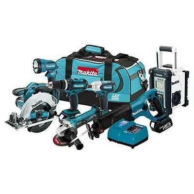 Makita LXT702 18-Volt LXT Lithium-Ion Cordless 7-Piece Combo Kit w/ Radio 