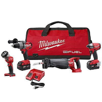 Milwaukee M18 FUEL LITHIUM-ION 4-Tool Combo Kit 2796-24