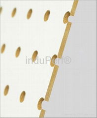 Perforated HDF Panel one side white 