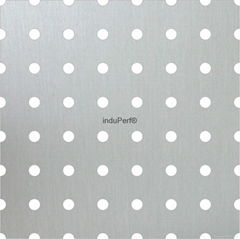 Perforated HDF Panel one side silver 5/15G