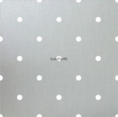 Perforated HDF Panel one side silver 5/25D