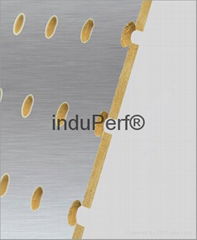 Perforated HDF Panel one side silver