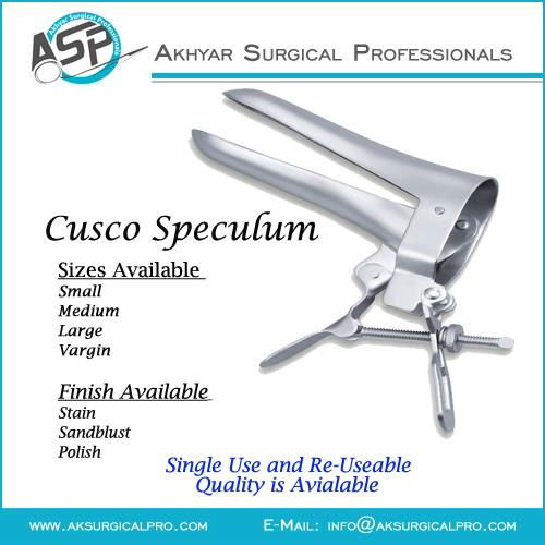 Cusco Speculum 2016 Akhyar Surgical Pro (Pakistan Manufacturer