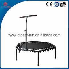 Trampoline with handle