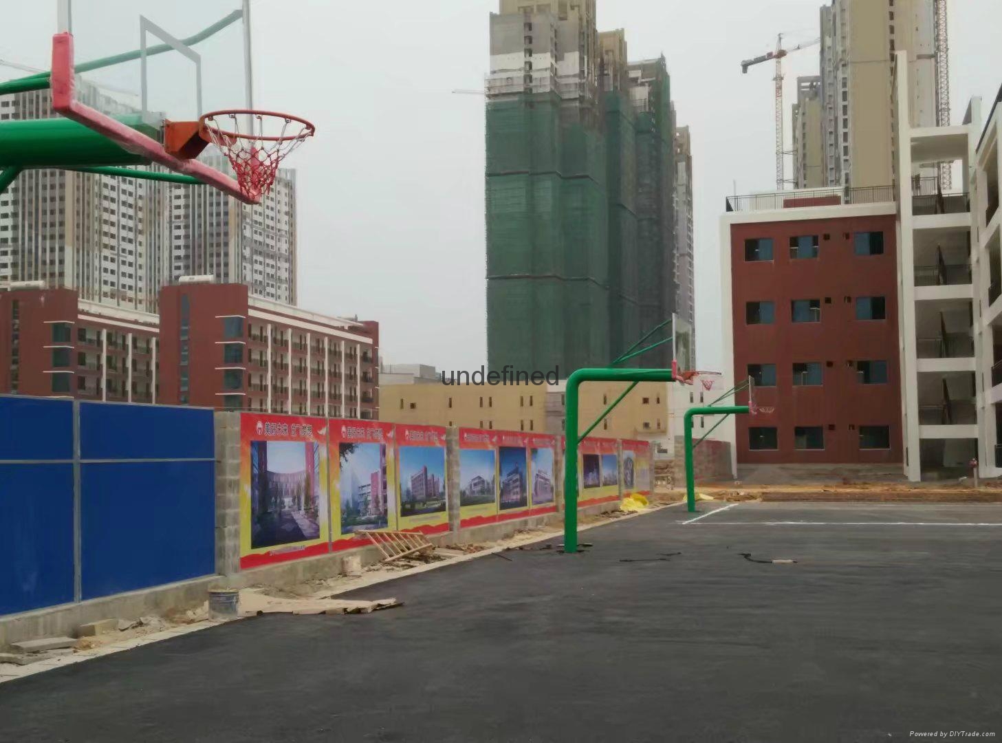 隆安县双向地埋式篮球架 3
