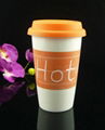 12oz Ceramic porcelain coffee chalk cup