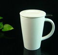 Ceramic stoneware tea mug with SS