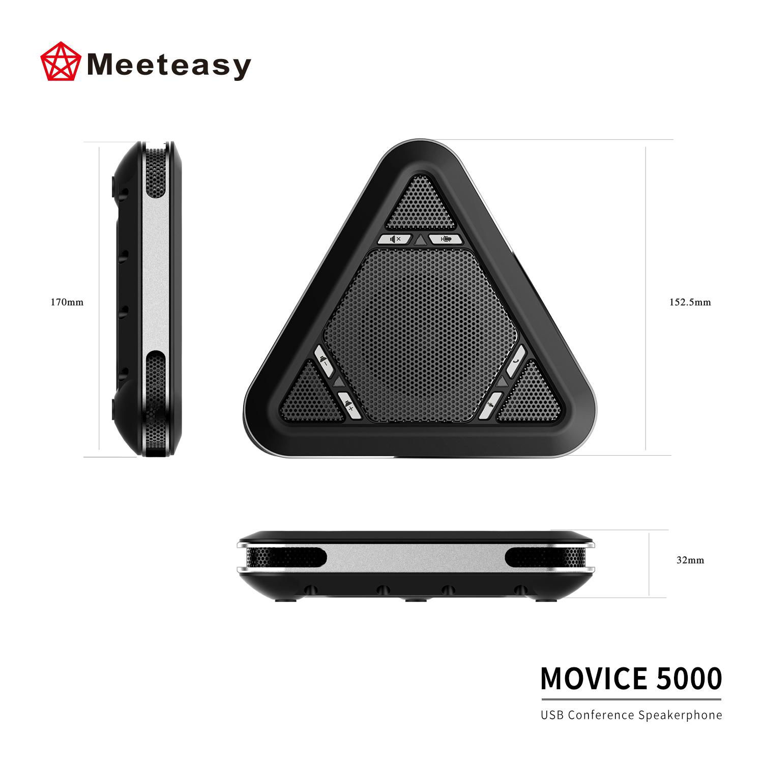 Meeteasy MVOICE 5000 USB Conference Speakerphone for Online Conference Solution 3