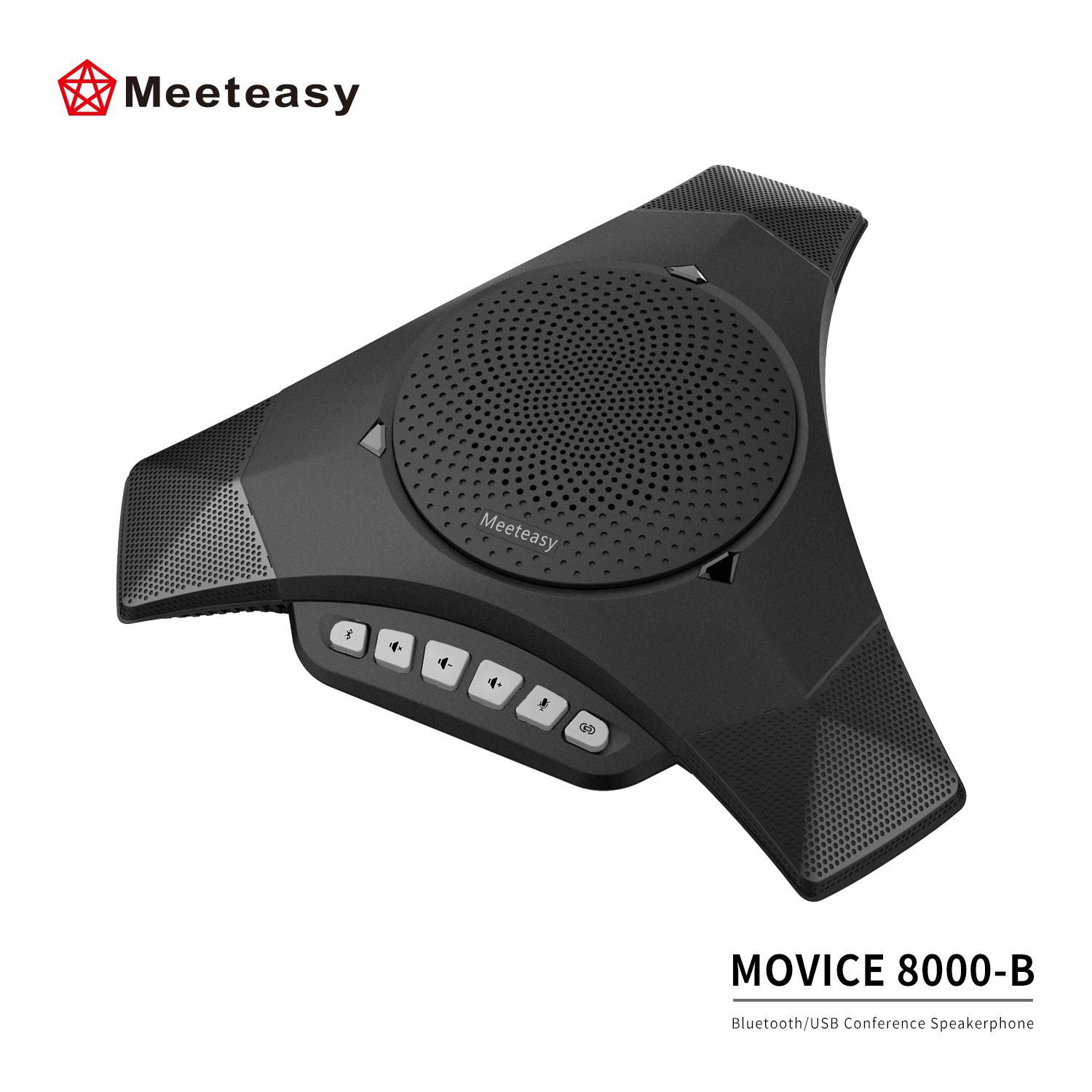 Meeteasy MVOICE 8000-B BT Conference Speakerphone for Web Based Conferencing