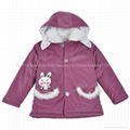 TOPBI Girl's winter Spring Fall Cotton Overcoat Jacket 1