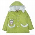 TOPBI Girl's winter Spring Fall Cotton Overcoat Jacket 2