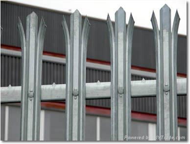 hot sales powder coated steel palisade fence