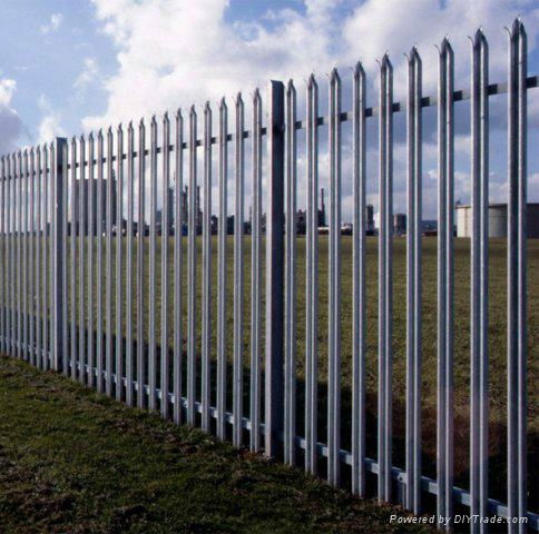 Factory cheap & high quality galvanized and pvc coated steel palisade fencing 4