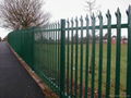 Factory cheap & high quality galvanized and pvc coated steel palisade fencing