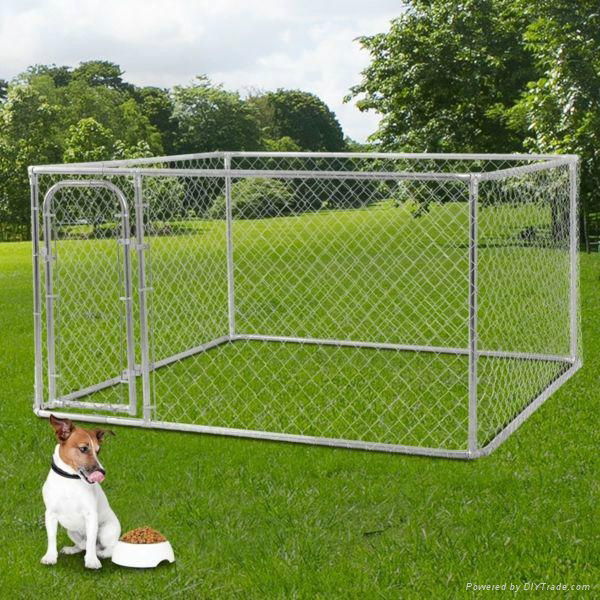 new design galvanized chain link dog kennel large dog fence BT013