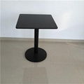 Black Wooden Square Restaurant Table 1