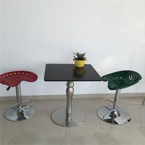Black Wooden Square Bar Table